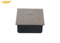 Waterproof Electrical Raised Floor Box Systems Under Floor Flush Outlet Box For Supermarket