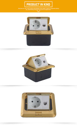 Residential 15A Floor Mounted Electrical Sockets ODM 120*120mm